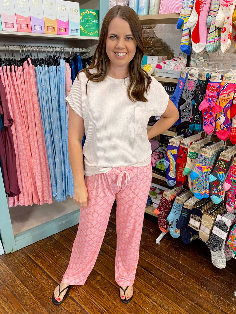 Texas Pride Pink Sleep Pants - Lyla's: Clothing, Decor & More - Plano Boutique