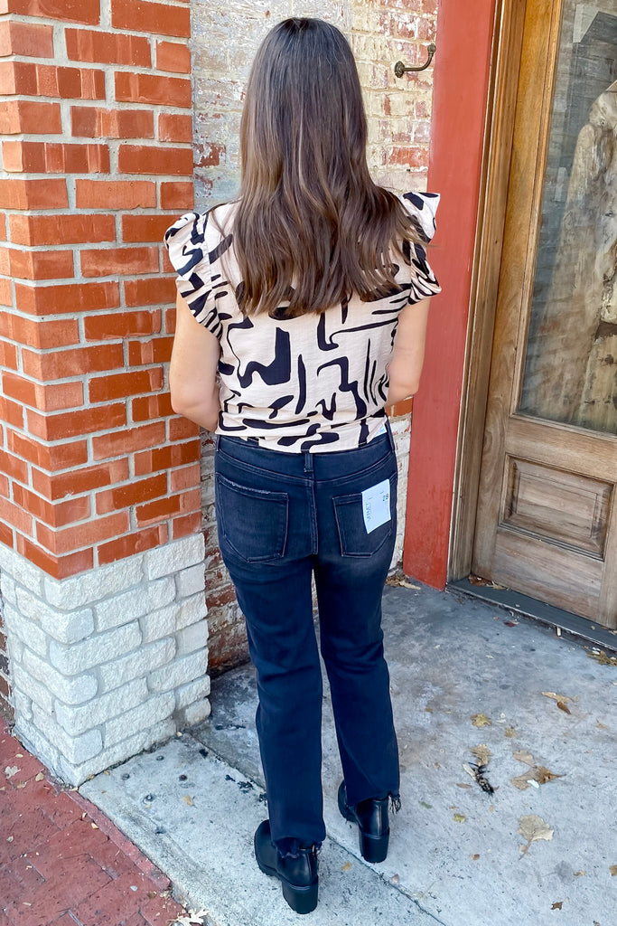 Bella The Favorite High Rise Raw Hem Kick Flare by Vervet - Lyla's: Clothing, Decor & More - Plano Boutique