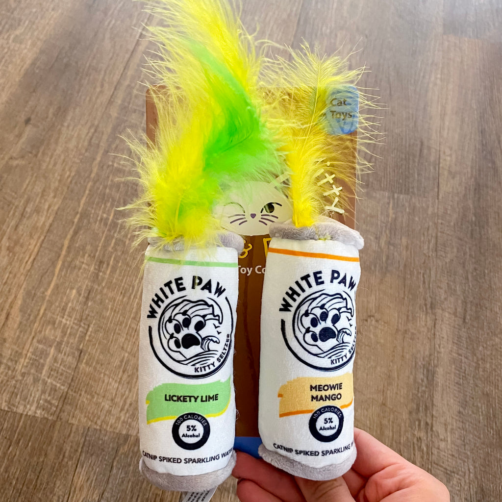 White Paw (Mango & Lime) Catnip Toys - Lyla's: Clothing, Decor & More - Plano Boutique