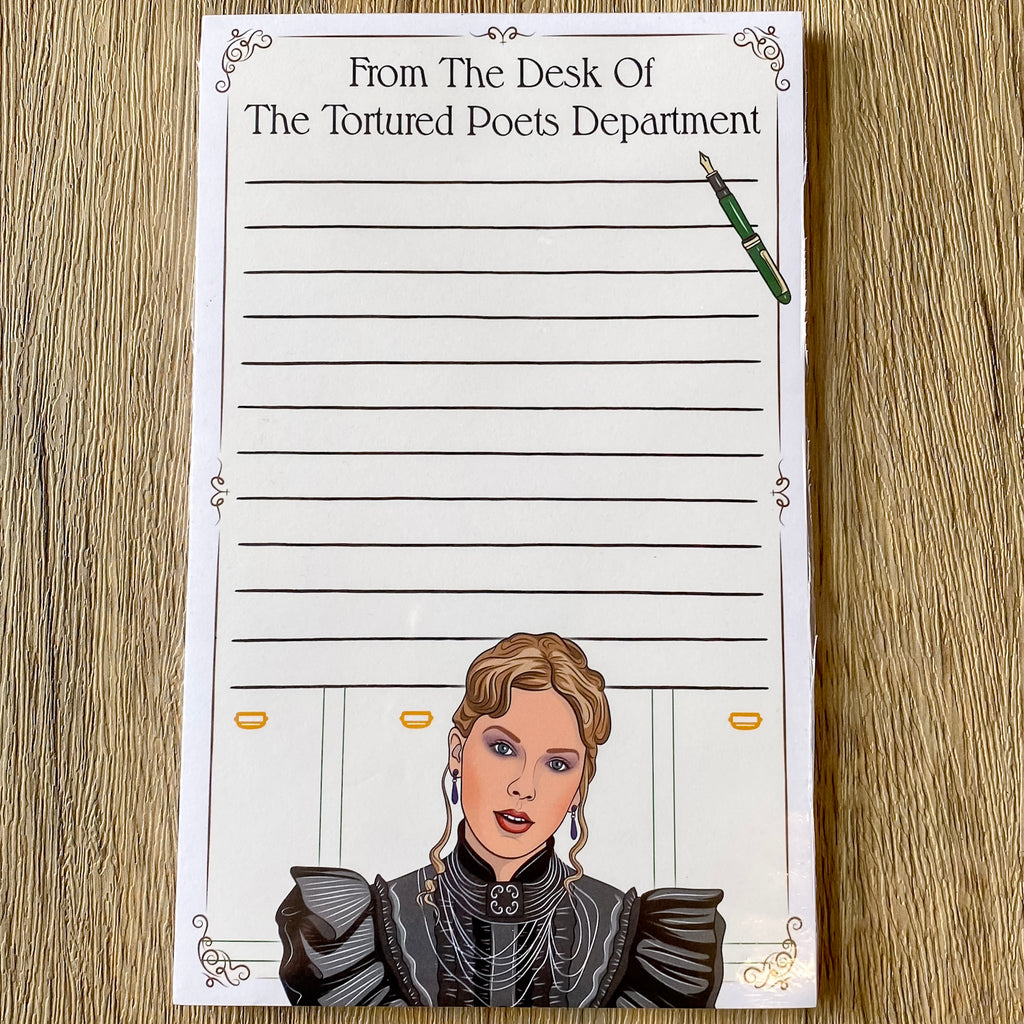 Notepad: From The Desk Of The Tortured Poets Department - Lyla's: Clothing, Decor & More - Plano Boutique
