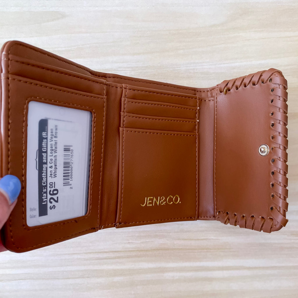 Jen & Co Logan Vegan Whipstitch Wallet - Lyla's: Clothing, Decor & More - Plano Boutique