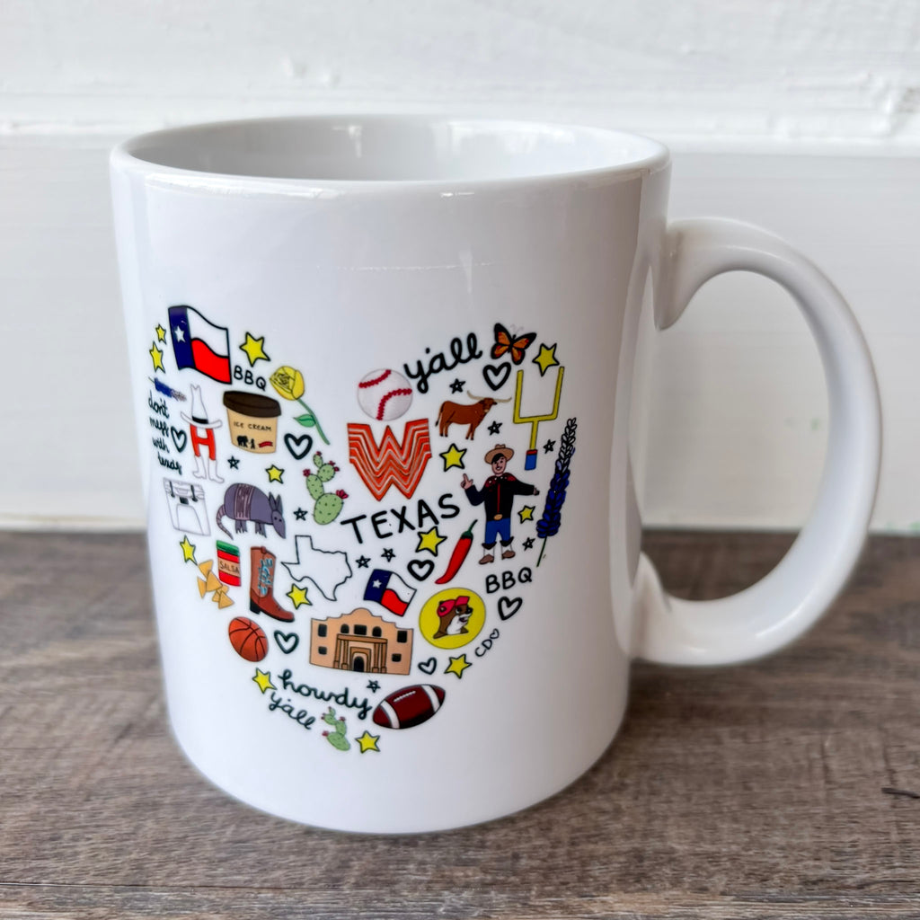 Love for Texas Mug by Callie Danielle - Lyla's: Clothing, Decor & More - Plano Boutique