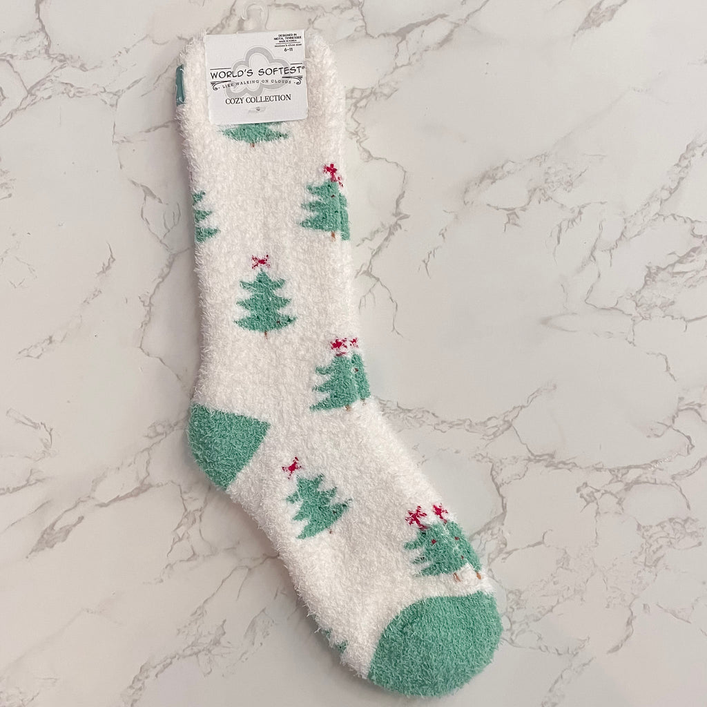 Holiday Forest Ladies Socks - Lyla's: Clothing, Decor & More - Plano Boutique