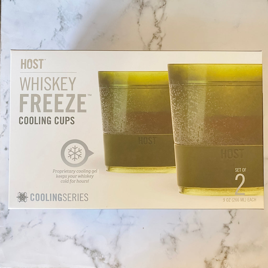 HOST Whiskey Freeze Cooling Cups Set in Olive - Lyla's: Clothing, Decor & More - Plano Boutique