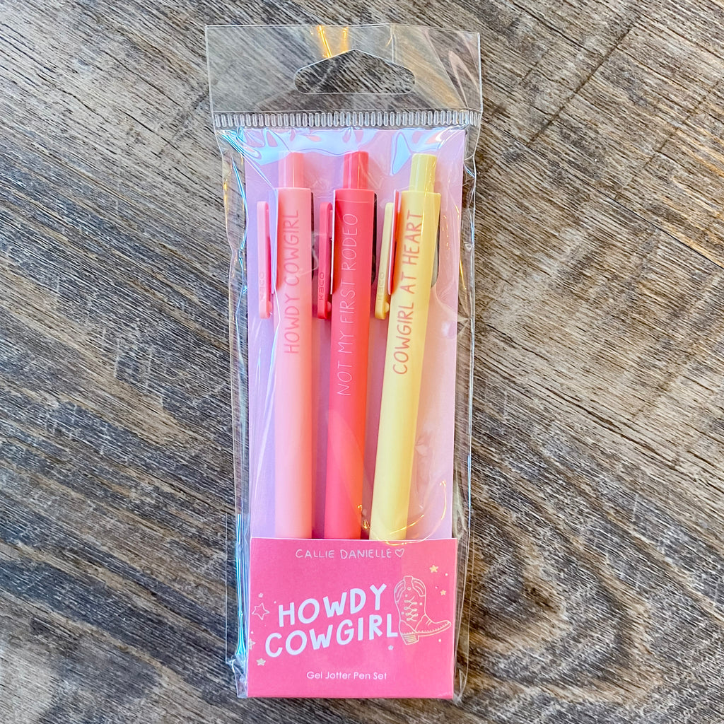 Howdy Cowgirl Pen Set - Lyla's: Clothing, Decor & More - Plano Boutique