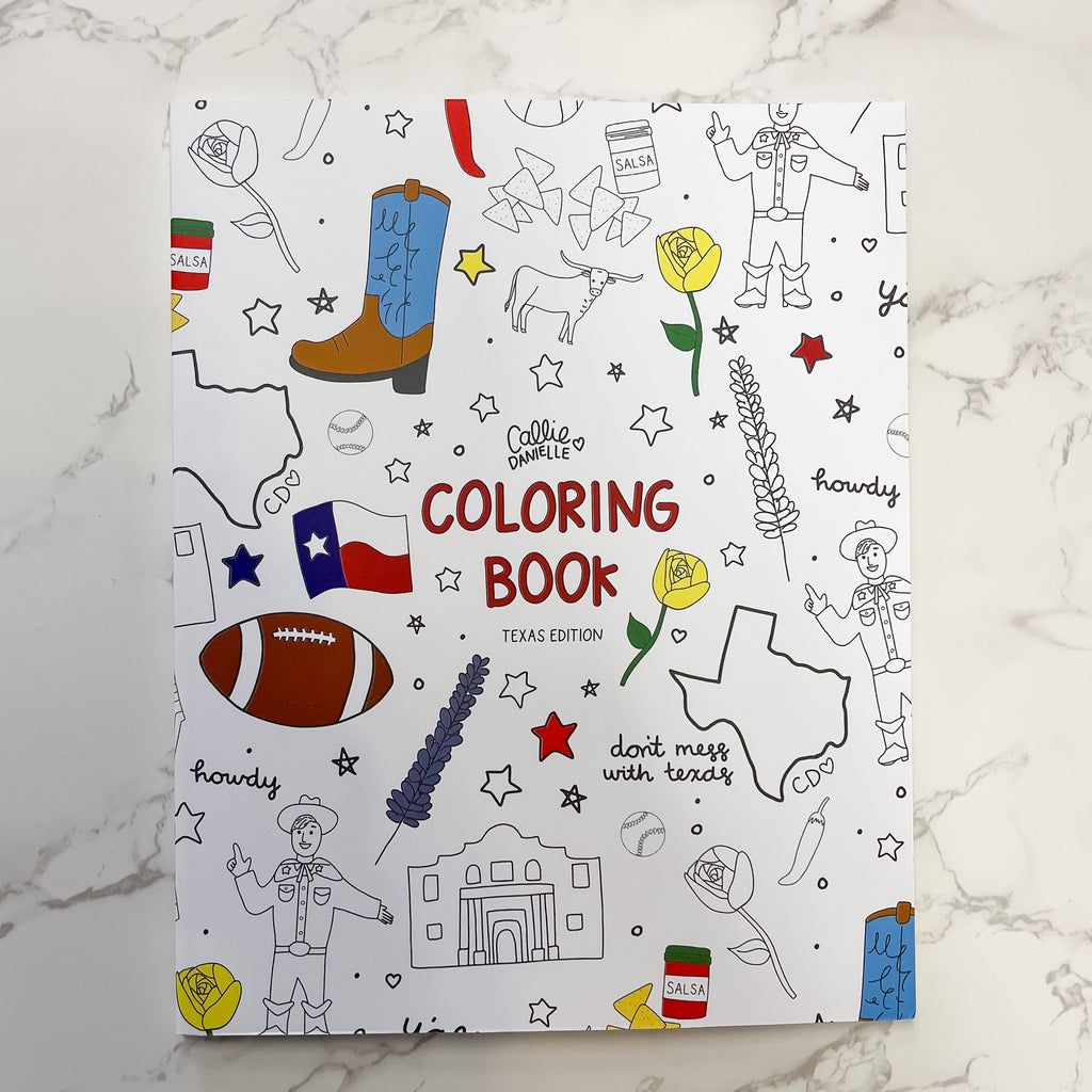 Texas Coloring Book by Callie Danielle - Lyla's: Clothing, Decor & More - Plano Boutique