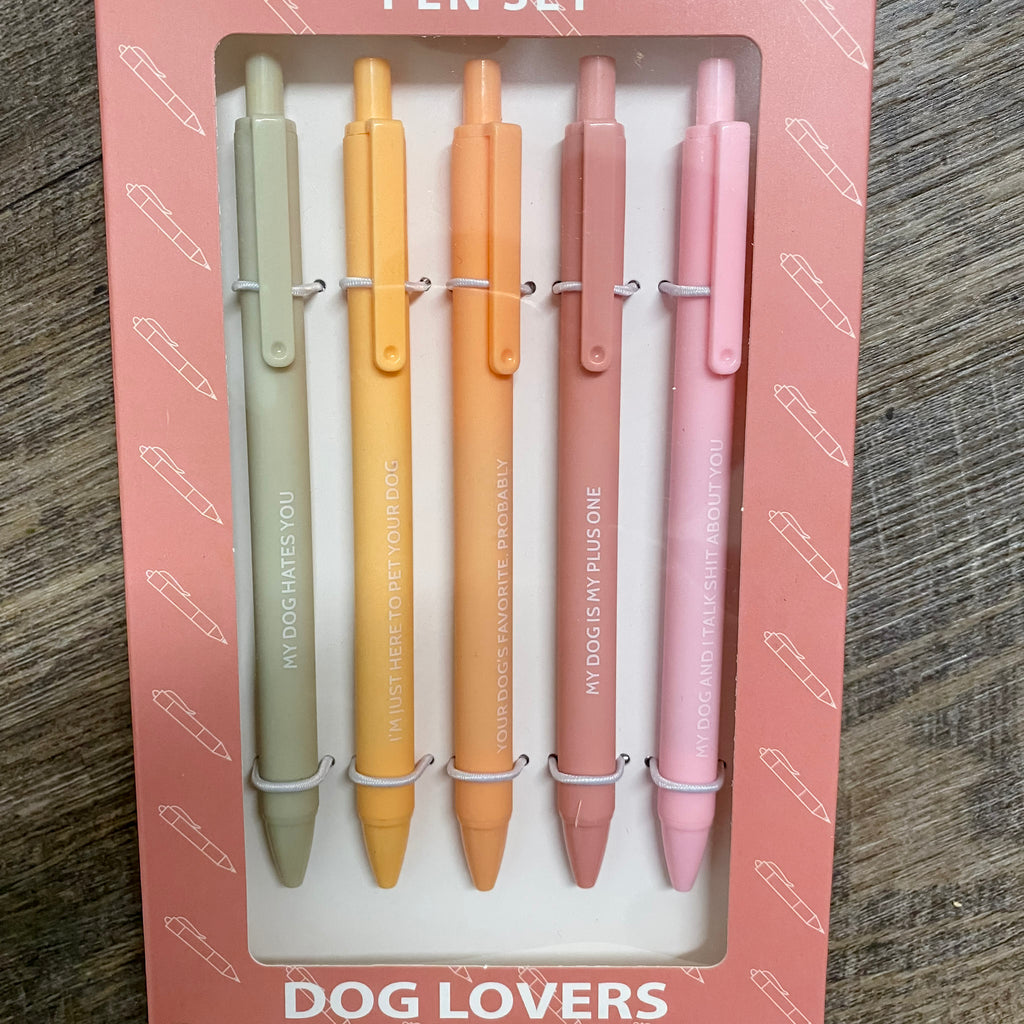 Dog Lover Pen Set - Lyla's: Clothing, Decor & More - Plano Boutique