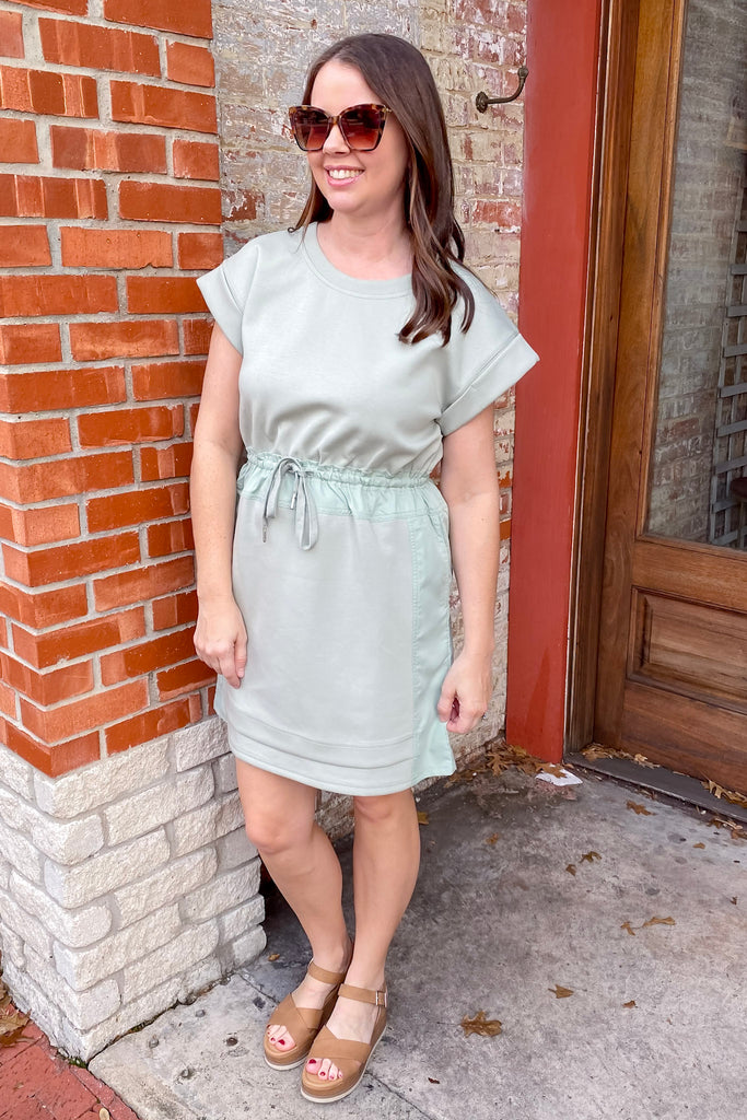 The Laid Back Fun Sage Dress - Lyla's: Clothing, Decor & More - Plano Boutique