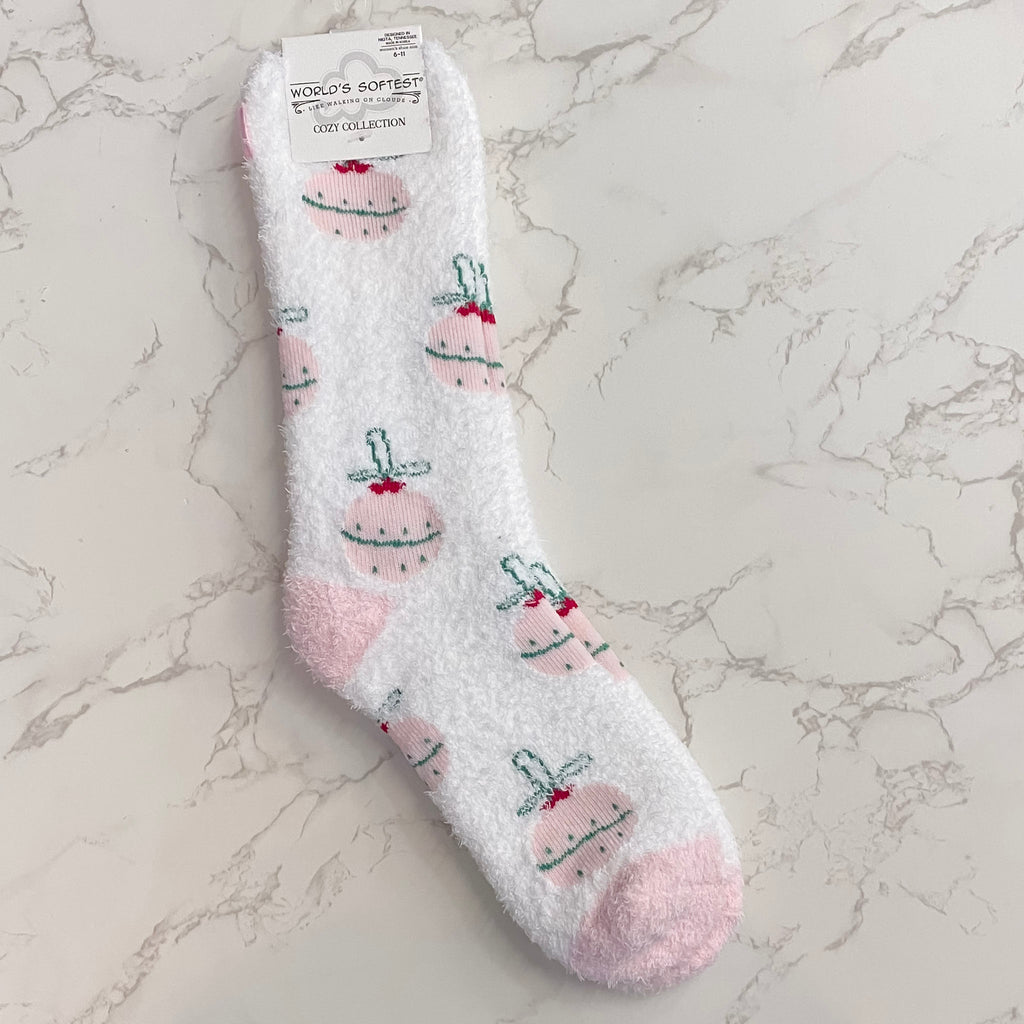 Ornament Ball Cozy Ladies Socks - Lyla's: Clothing, Decor & More - Plano Boutique