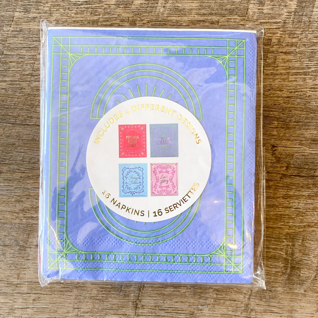 Book Club "Book Cover" Cocktail Napkins - Lyla's: Clothing, Decor & More - Plano Boutique