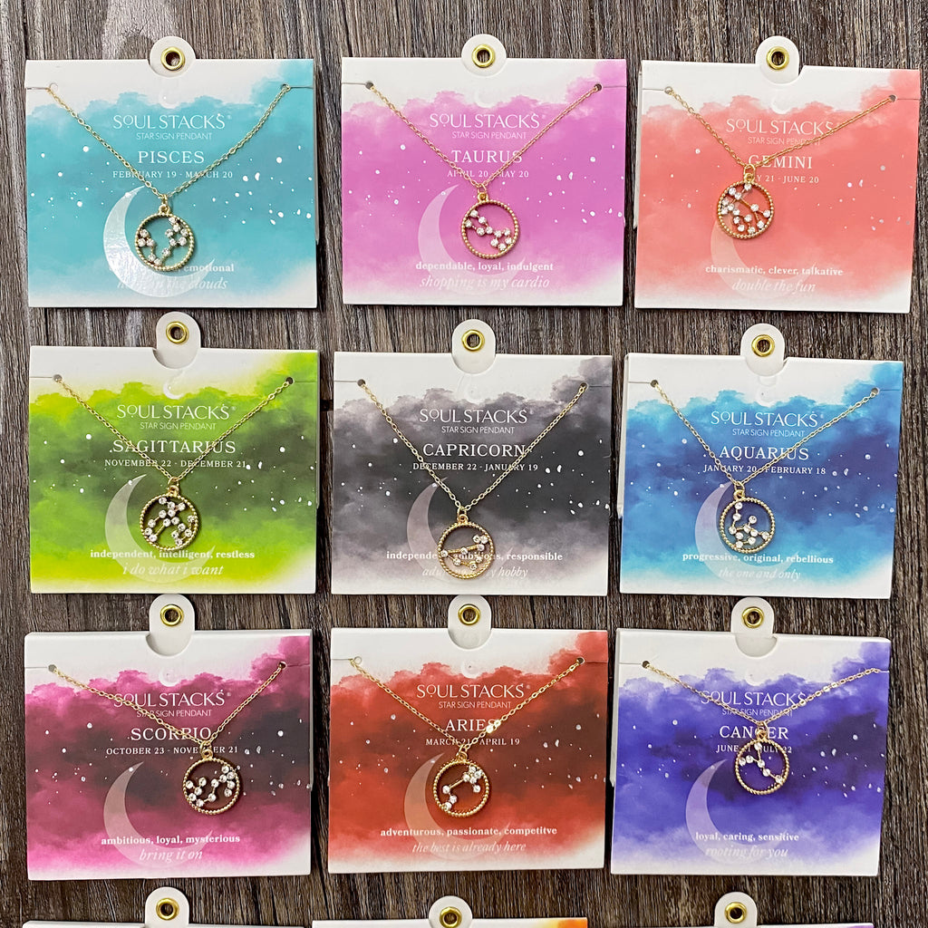 Soul Stacks Star Sign Pendant - Lyla's: Clothing, Decor & More - Plano Boutique