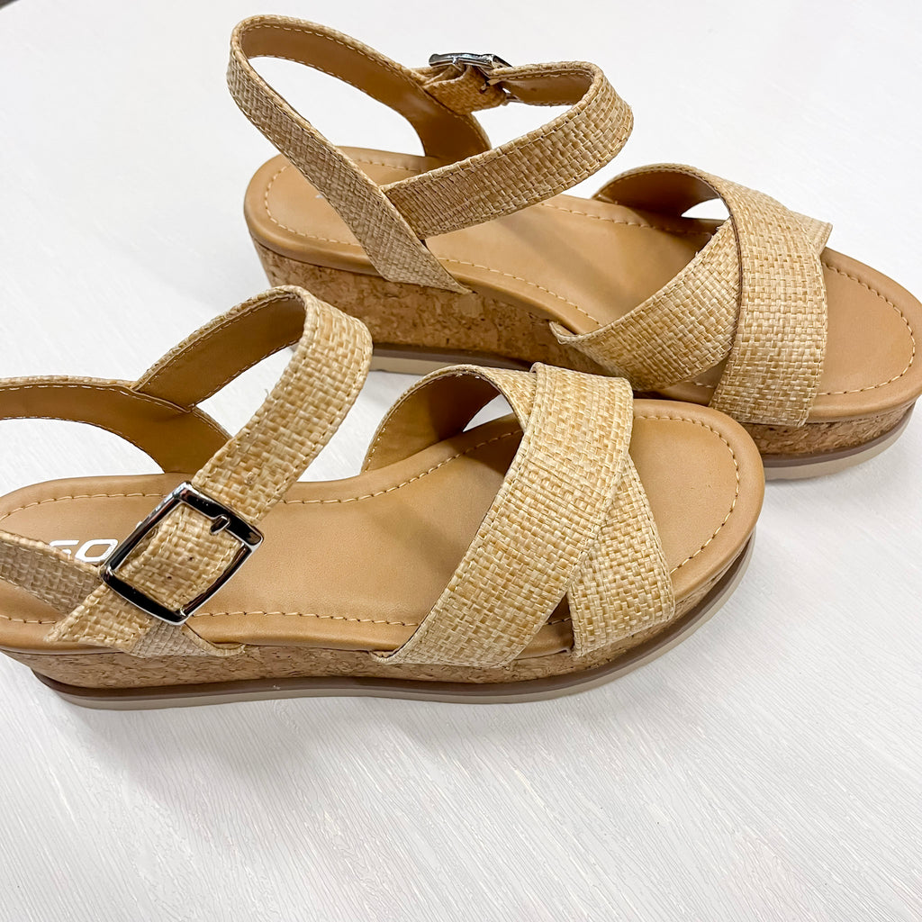 Seville Natural Raffia Wedge Sandal - Lyla's: Clothing, Decor & More - Plano Boutique