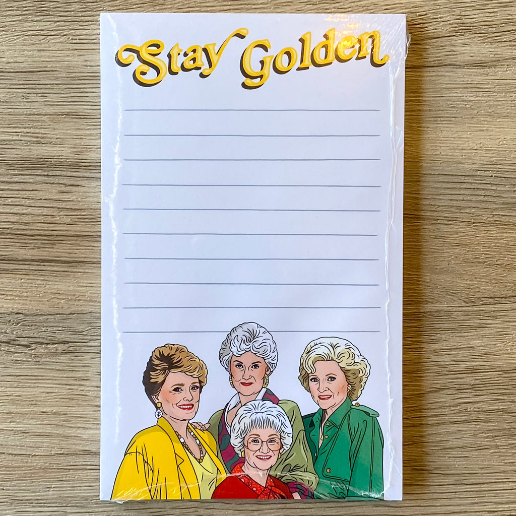Notepad: Stay Golden - Lyla's: Clothing, Decor & More - Plano Boutique