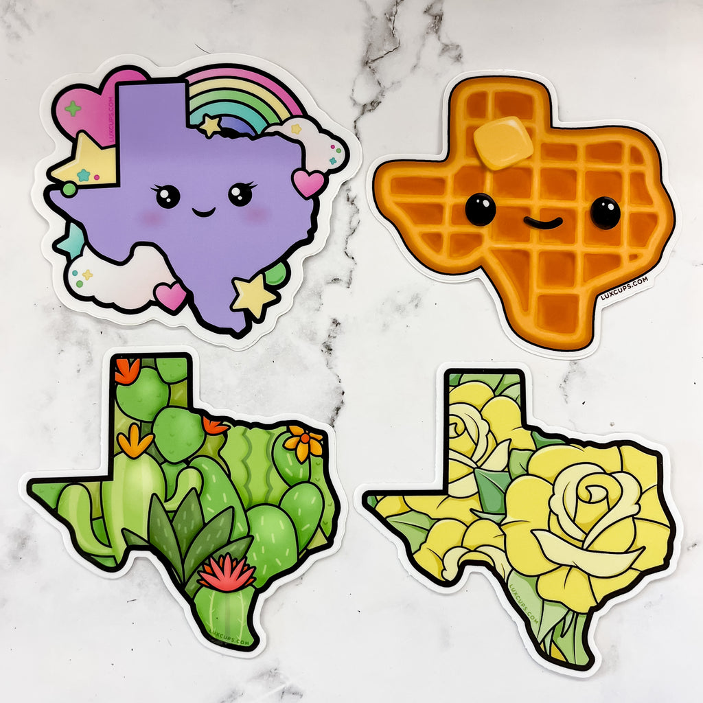 Texas Print Stickers - Lyla's: Clothing, Decor & More - Plano Boutique