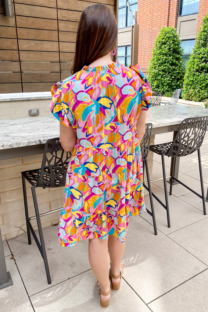 Bold For Summer Print Purple Dress - Lyla's: Clothing, Decor & More - Plano Boutique