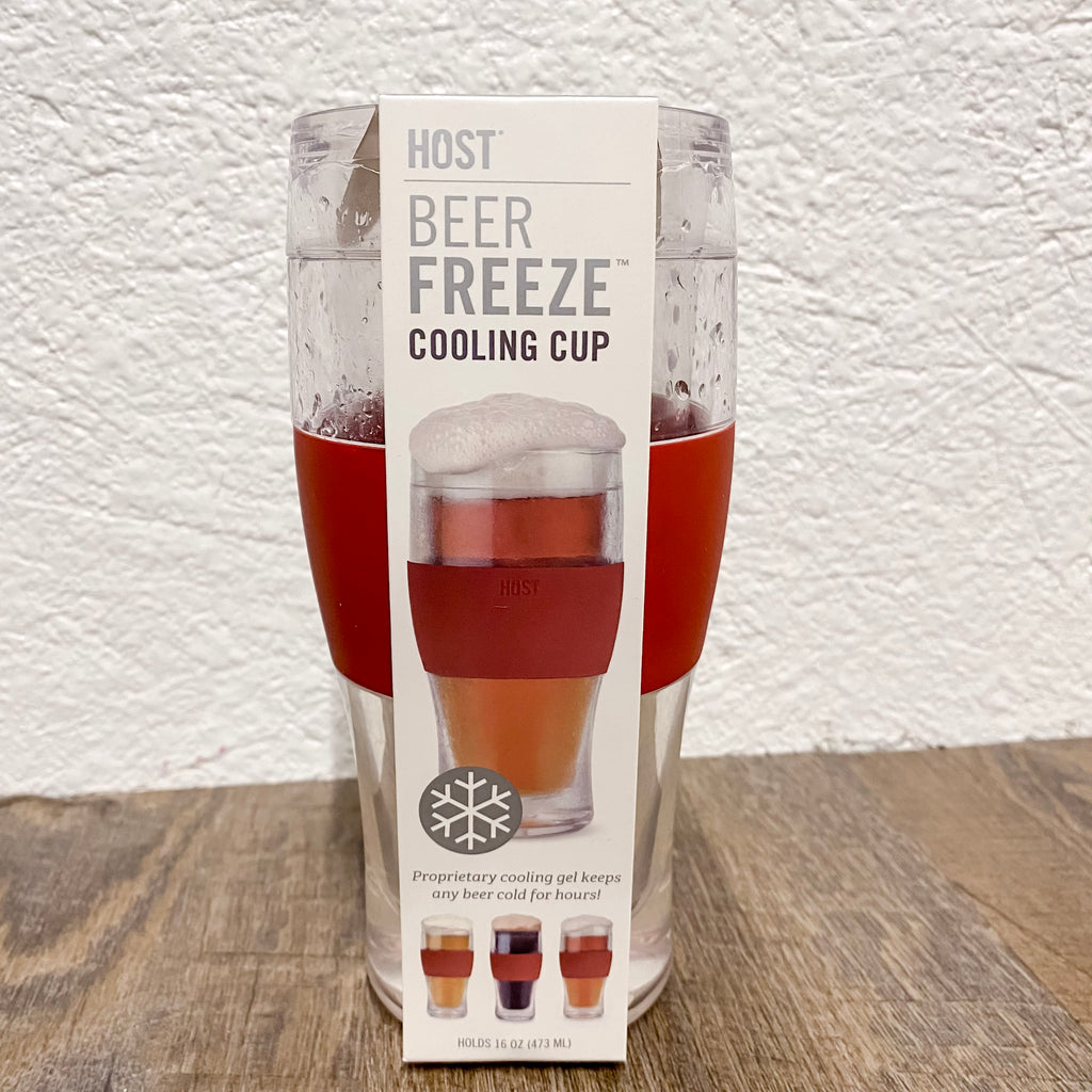 HOST Beer Freeze Pint Glass in Orange - Lyla's: Clothing, Decor & More - Plano Boutique