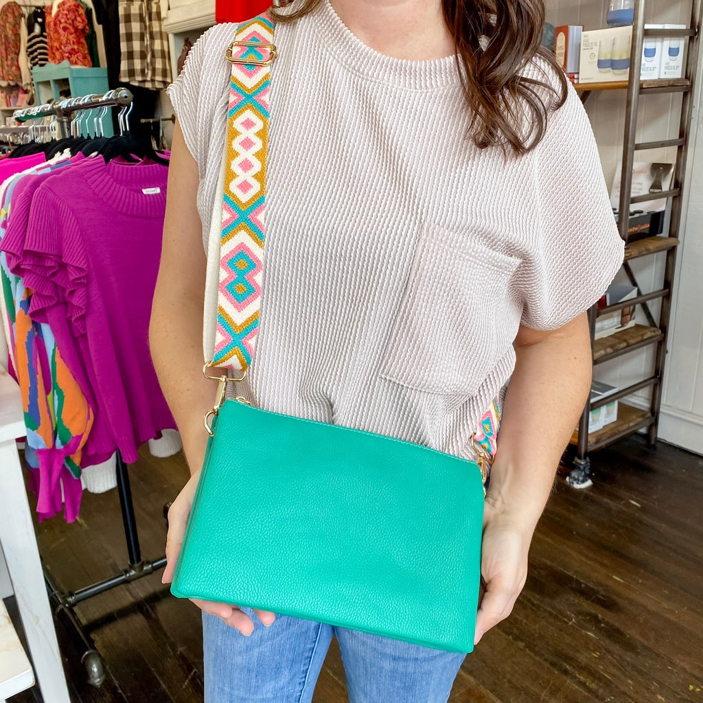 Jen & Co Izzy Crossbody Handbag - Kelly Green - Lyla's: Clothing, Decor & More - Plano Boutique