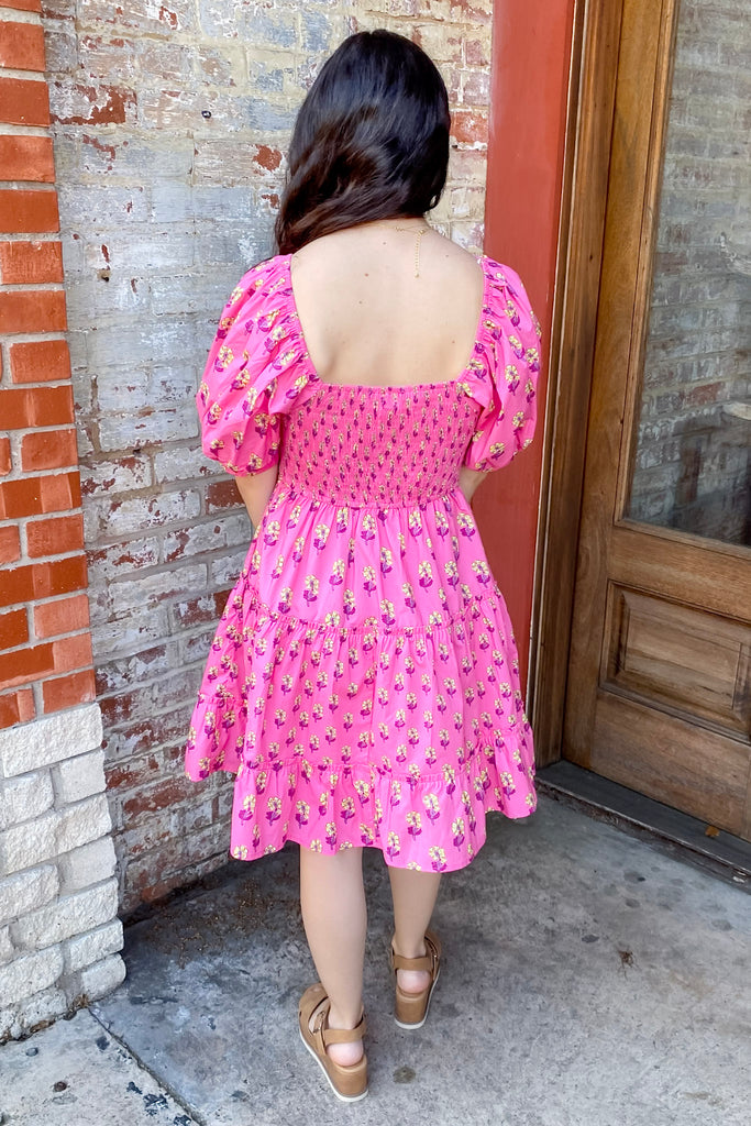 Take Me With You Pink Floral Print Dress - Lyla's: Clothing, Decor & More - Plano Boutique