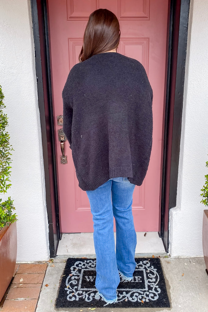 Calm and Cozy Open Front Black Cardigan - Lyla's: Clothing, Decor & More - Plano Boutique