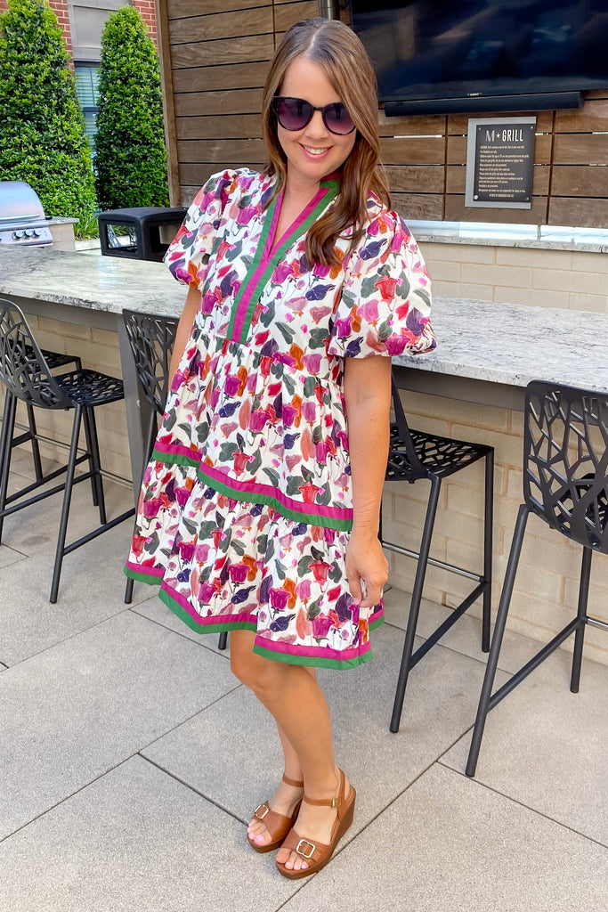 Because I Said So Floral Print Plum Dress - Lyla's: Clothing, Decor & More - Plano Boutique