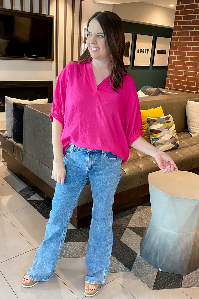 Creating Fun Hot Pink Top - Lyla's: Clothing, Decor & More - Plano Boutique