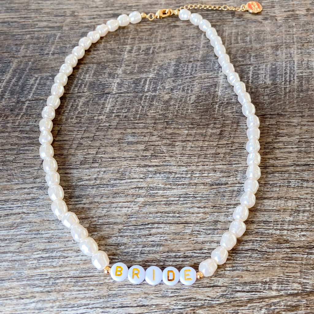 Bridal Pearl Beaded Necklace by XO Fetti - Lyla's: Clothing, Decor & More - Plano Boutique