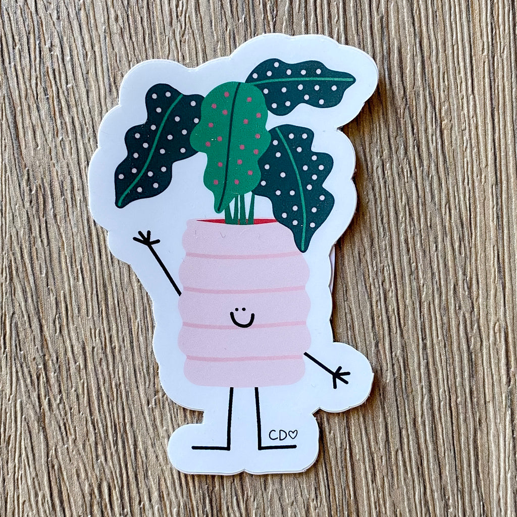Plant Doodle Friend Decal Sticker - Lyla's: Clothing, Decor & More - Plano Boutique