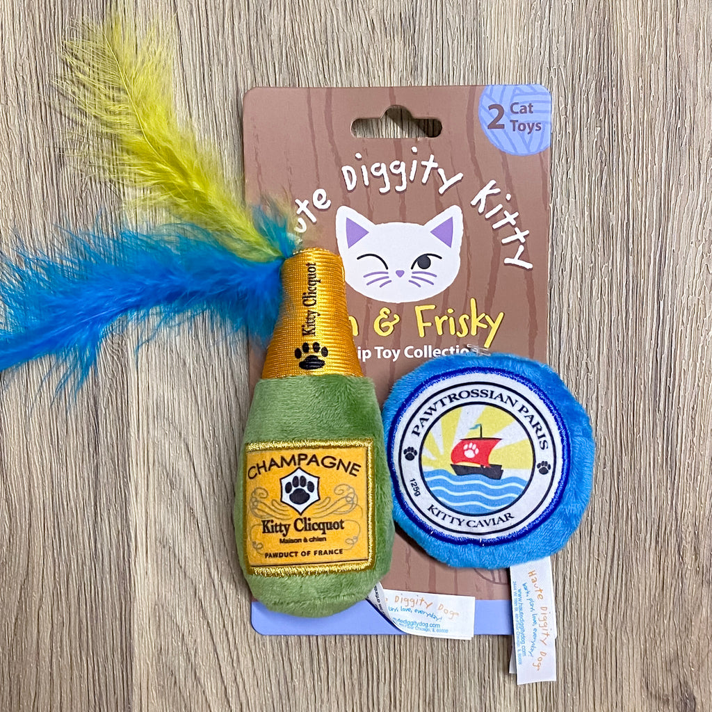 Kitty Clicquot (Bottle & Caviar) Catnip Toys - Lyla's: Clothing, Decor & More - Plano Boutique
