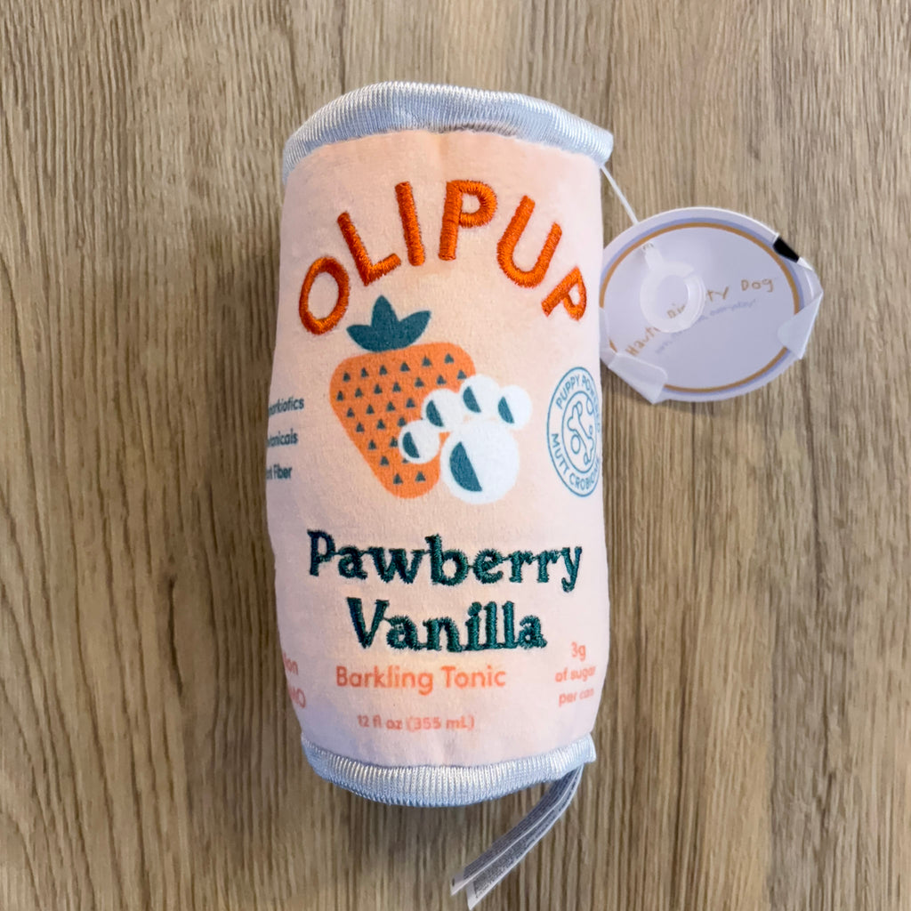 Olipup - Pawberry Vanilla Plush Dog Toy - Lyla's: Clothing, Decor & More - Plano Boutique