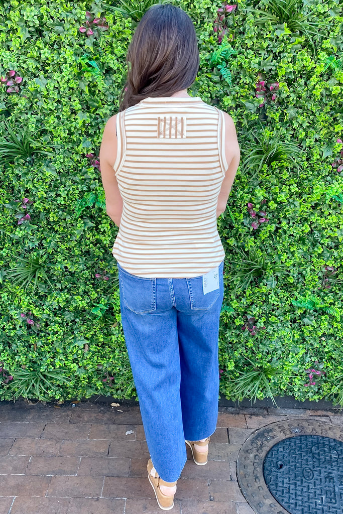 One Last Day Striped Sand Top - Lyla's: Clothing, Decor & More - Plano Boutique