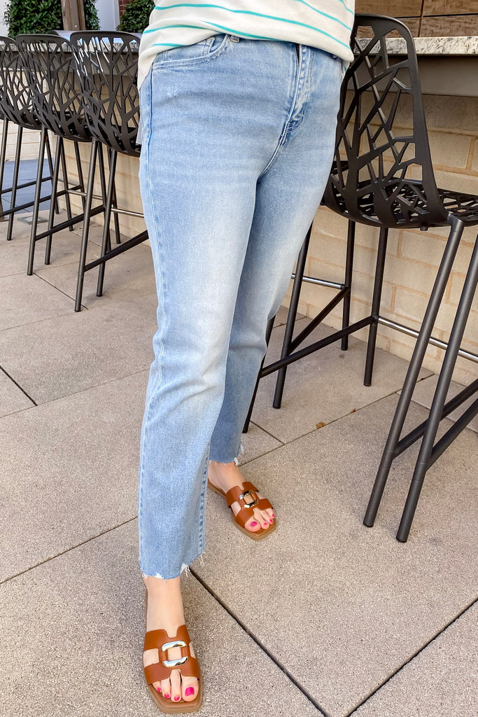 Ambient High Rise Kick Flare Denim by Lovervet - Lyla's: Clothing, Decor & More - Plano Boutique