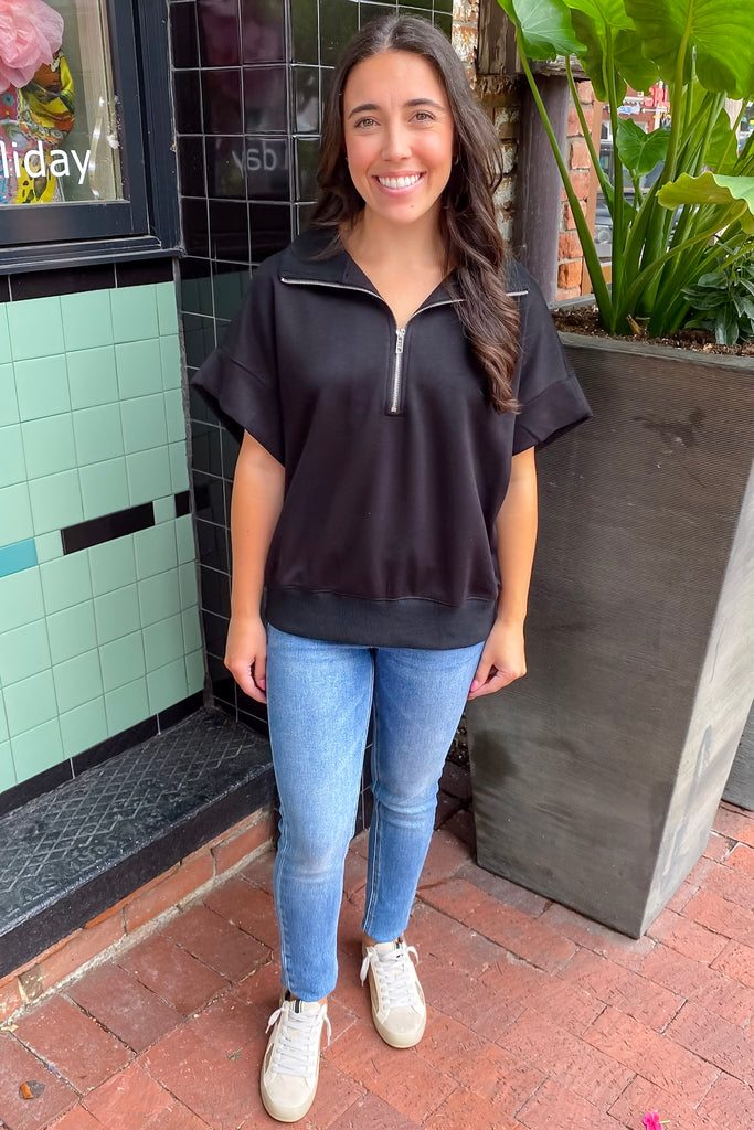 Embracing The Darkness Black Top - Lyla's: Clothing, Decor & More - Plano Boutique