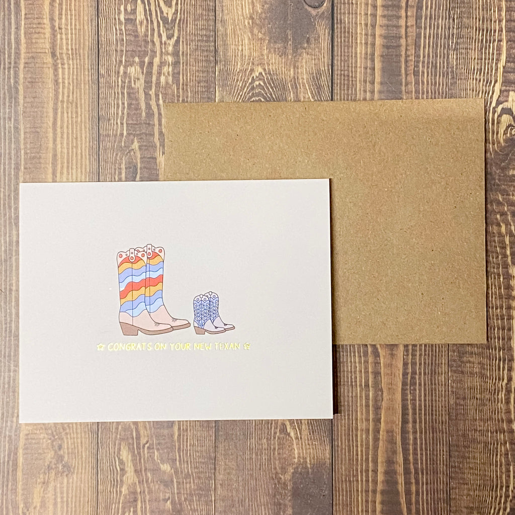 Congrats On Your New Texan Baby Greeting Card by Callie Danielle - Lyla's: Clothing, Decor & More - Plano Boutique