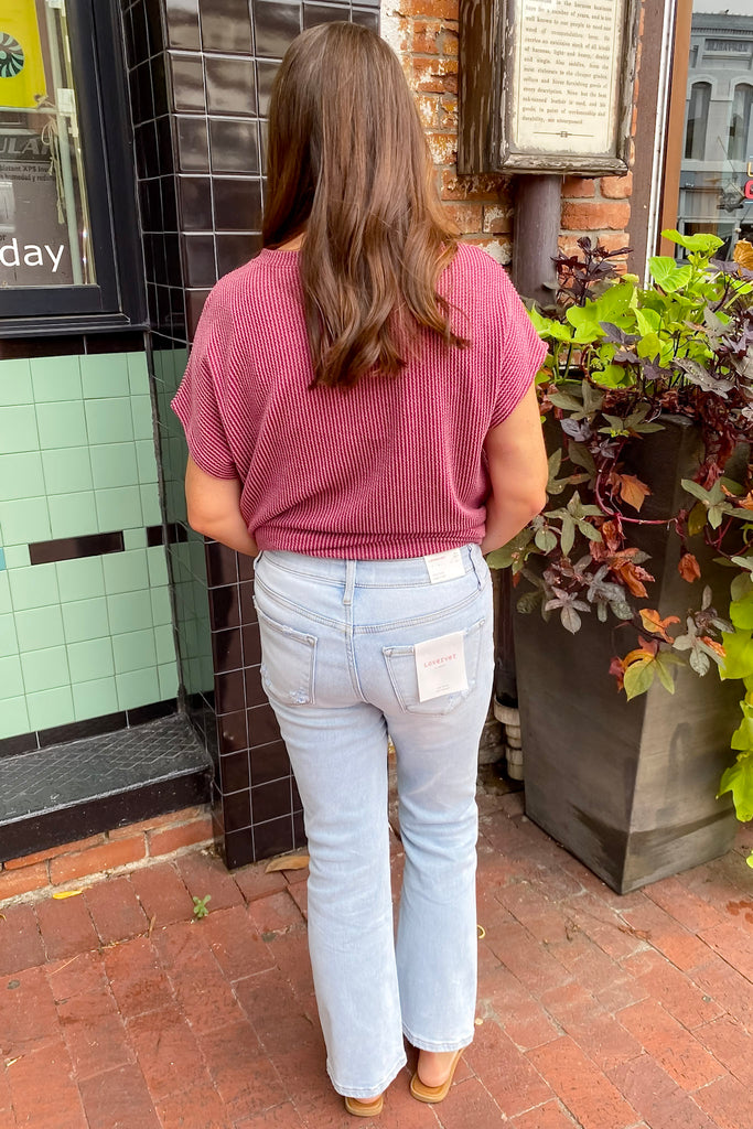 Amity High Rise Kick Flare Jeans by Lovervet - Lyla's: Clothing, Decor & More - Plano Boutique