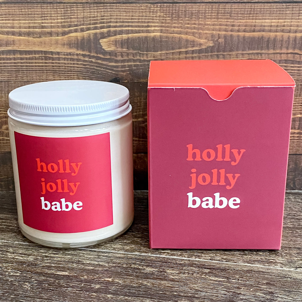 Holly Jolly Babe Candle Jars - Lyla's: Clothing, Decor & More - Plano Boutique