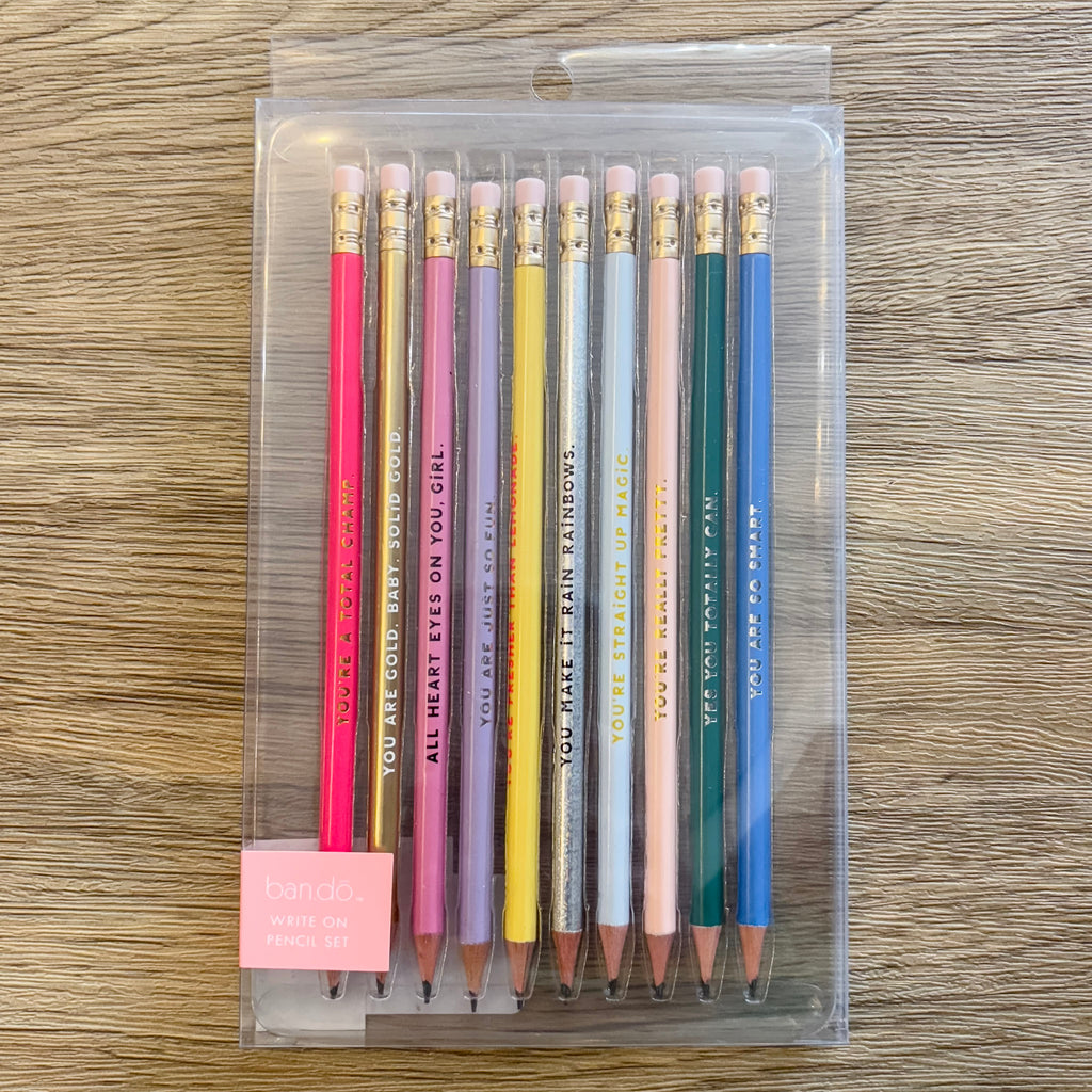Compliment Pencil Set - Lyla's: Clothing, Decor & More - Plano Boutique