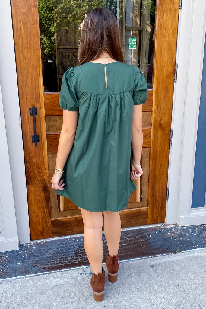 Good To Know Hunter Green Dress - Lyla's: Clothing, Decor & More - Plano Boutique