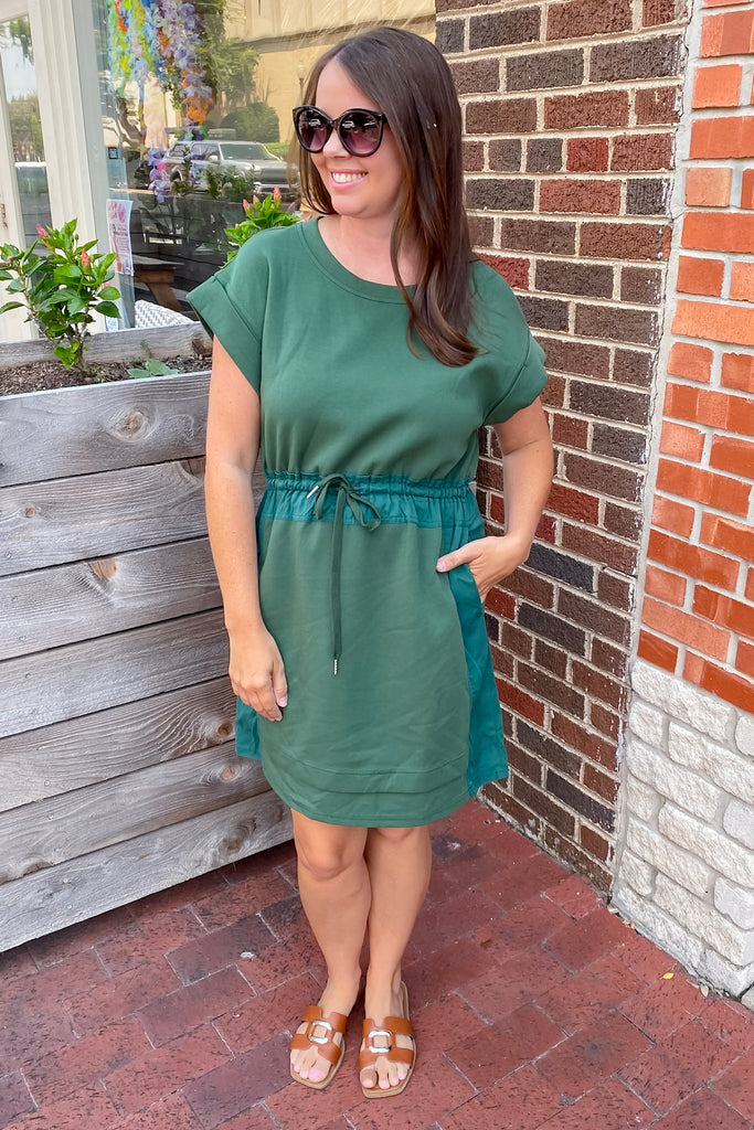 The Laid Back Fun Hunter Green Dress - Lyla's: Clothing, Decor & More - Plano Boutique