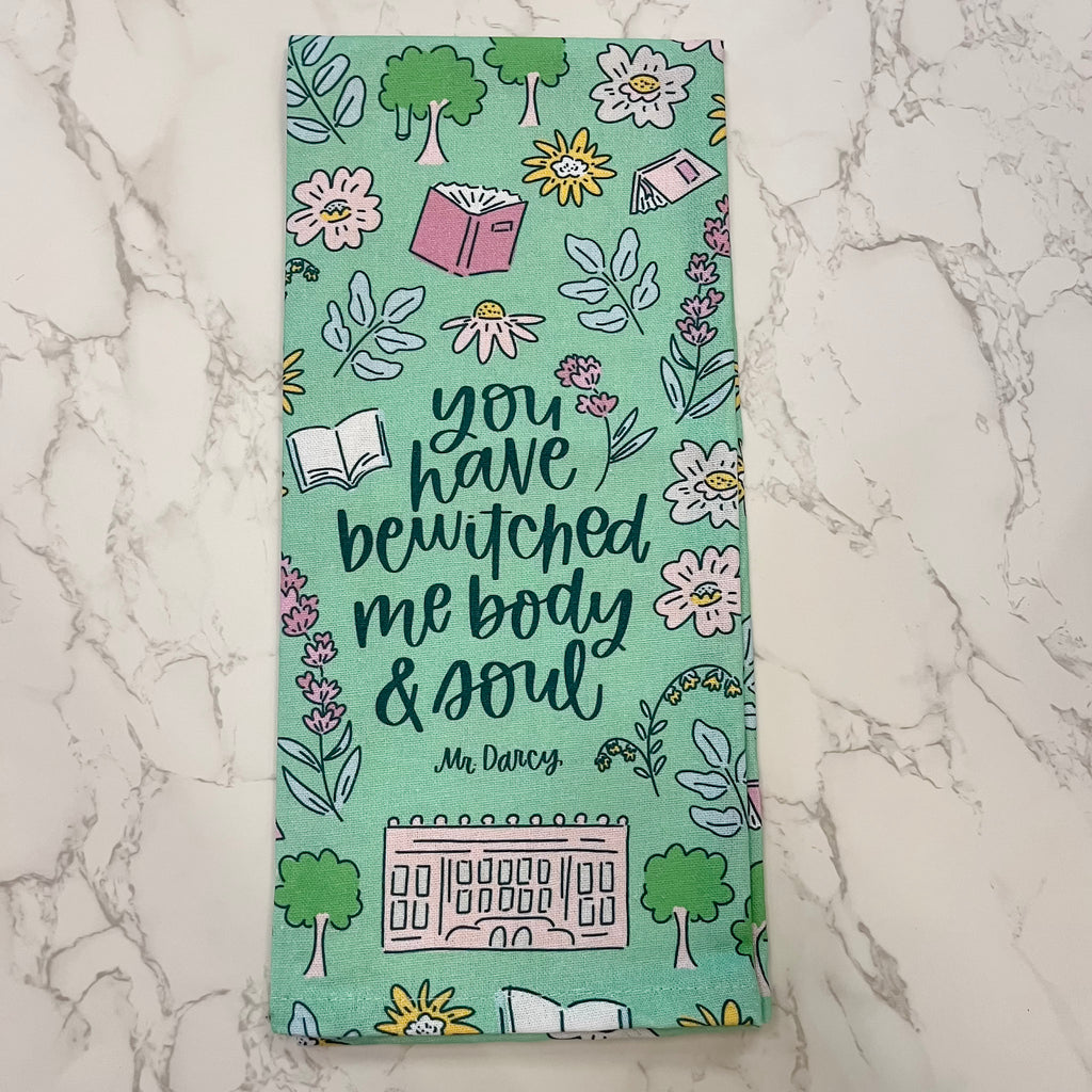 You Have Bewitched Me Pride and Prejudice Tea Towel - Lyla's: Clothing, Decor & More - Plano Boutique