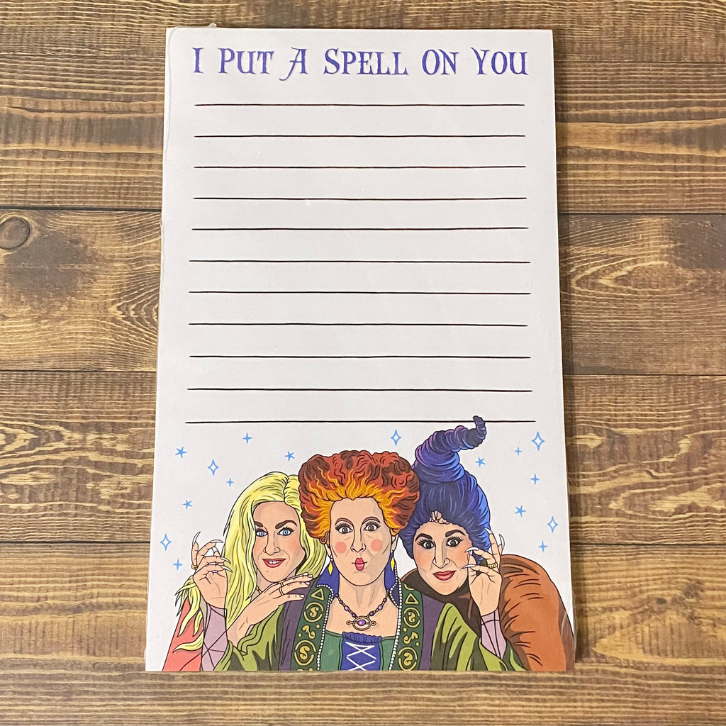 Notepad: Hocus Pocus I Put a Spell on You - Lyla's: Clothing, Decor & More - Plano Boutique