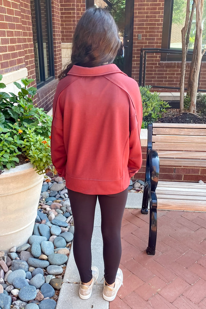 I See You Longsleeve Collar Deep Burgundy Top - Lyla's: Clothing, Decor & More - Plano Boutique