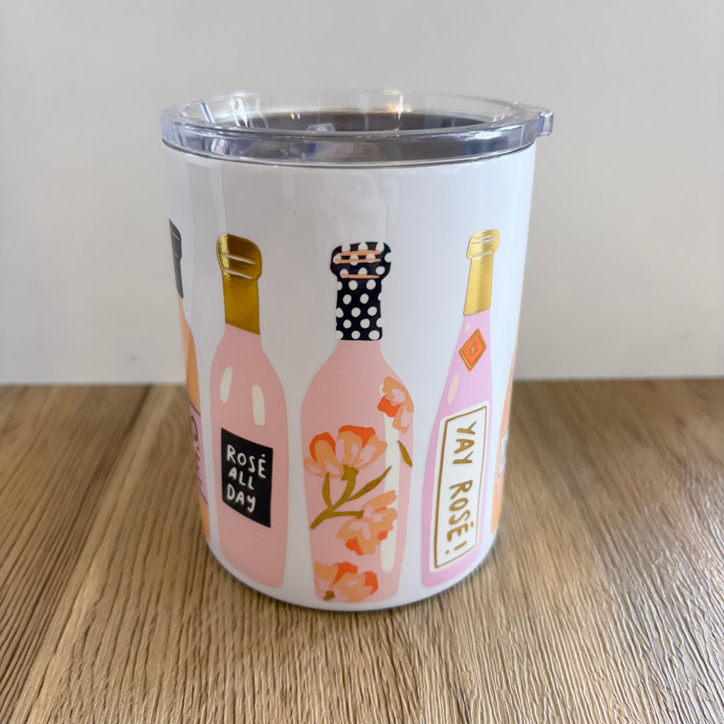 Champagne Bottle Stainless Steel Tumbler - Lyla's: Clothing, Decor & More - Plano Boutique