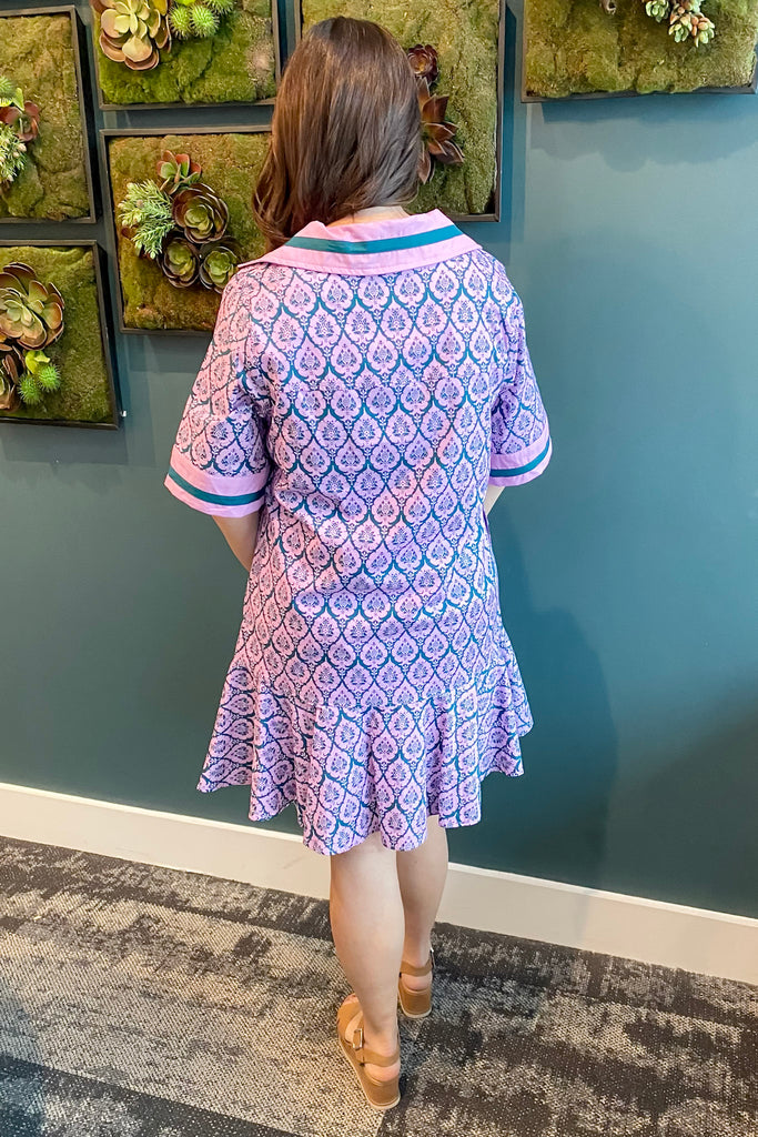 Work of Art Lilac Print Dress - Lyla's: Clothing, Decor & More - Plano Boutique