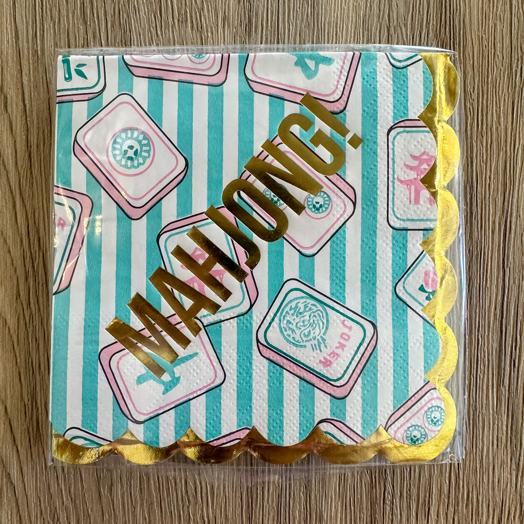 Mahjong Stripe Paper Beverage Napkins - Lyla's: Clothing, Decor & More - Plano Boutique