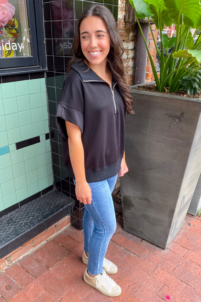 Embracing The Darkness Black Top - Lyla's: Clothing, Decor & More - Plano Boutique