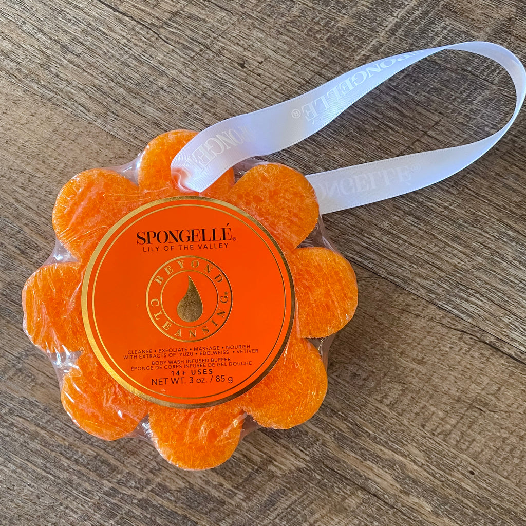 Spongelle Wild Flower Bath Sponge: Lily of the Valley - Lyla's: Clothing, Decor & More - Plano Boutique