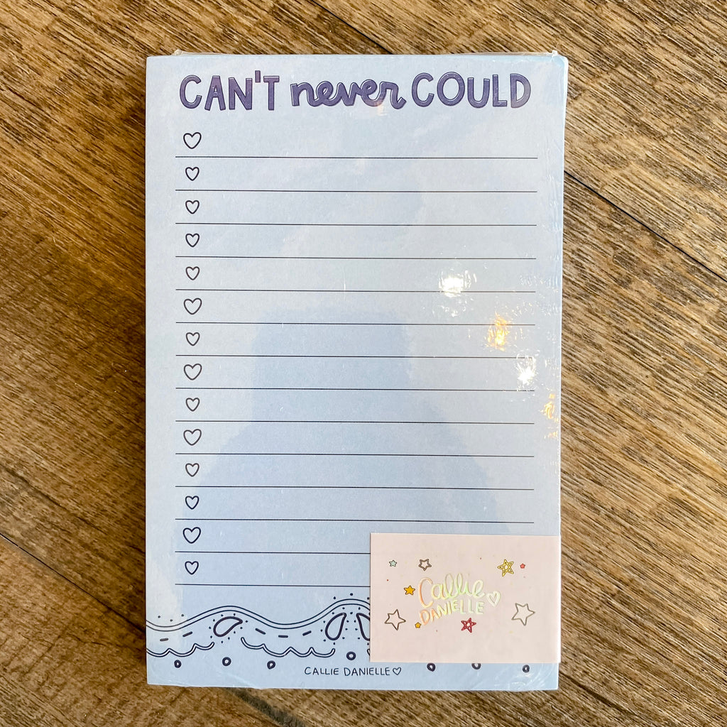 Can't Never Could Southern Notepad - Lyla's: Clothing, Decor & More - Plano Boutique