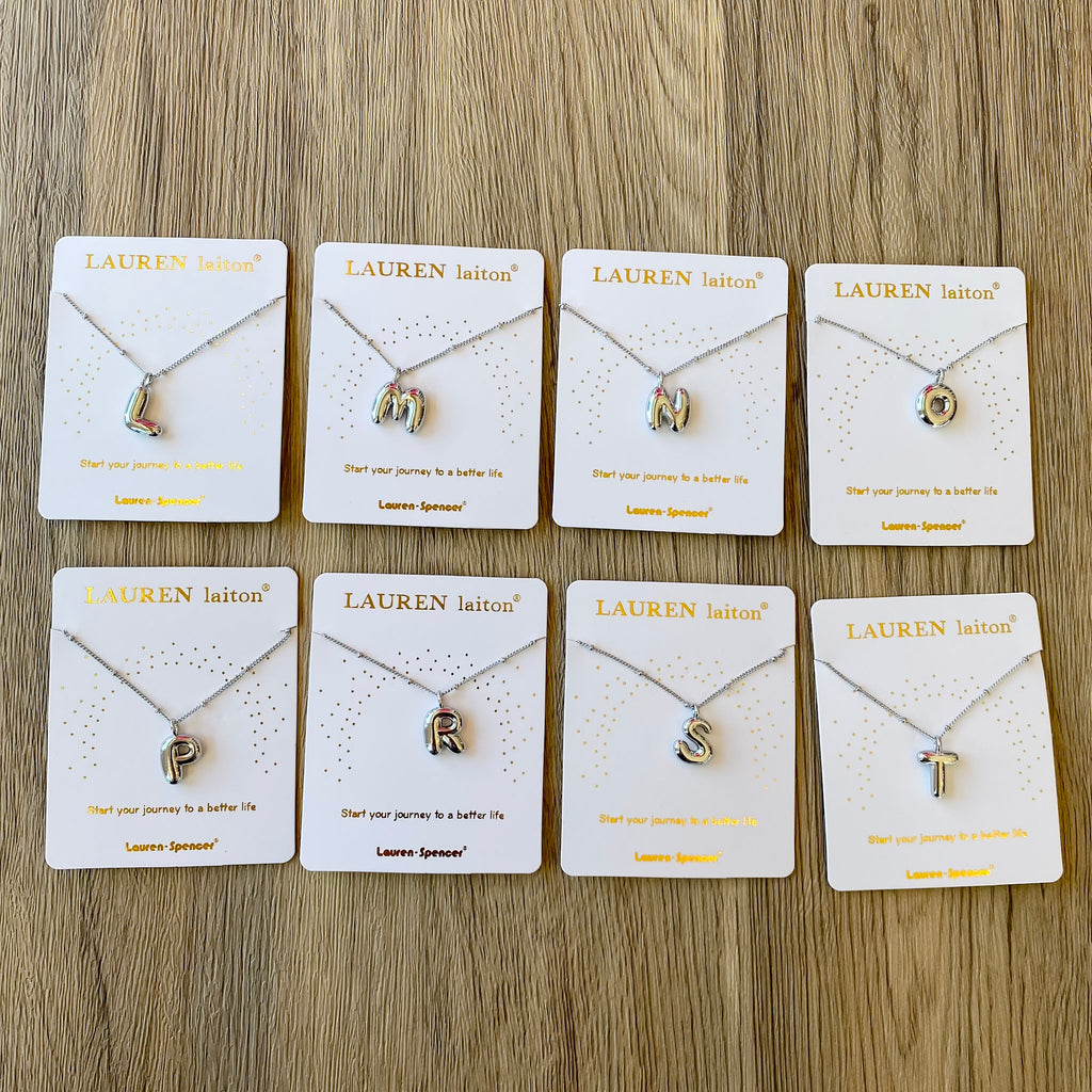 Bubble Letter Necklace - Lyla's: Clothing, Decor & More - Plano Boutique