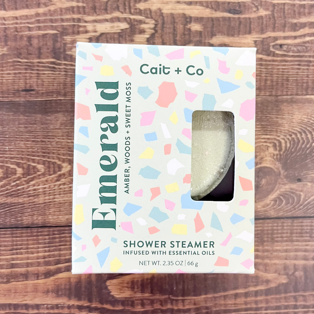 Cait & Co Gem Shower Steamer - Emerald - Lyla's: Clothing, Decor & More - Plano Boutique