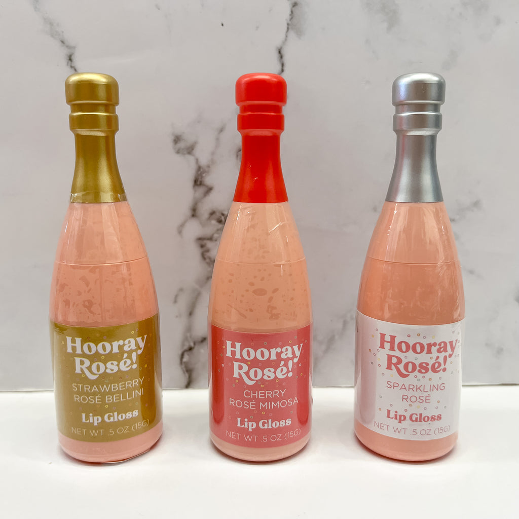 Hooray Rose Bottle Lip Gloss - Lyla's: Clothing, Decor & More - Plano Boutique